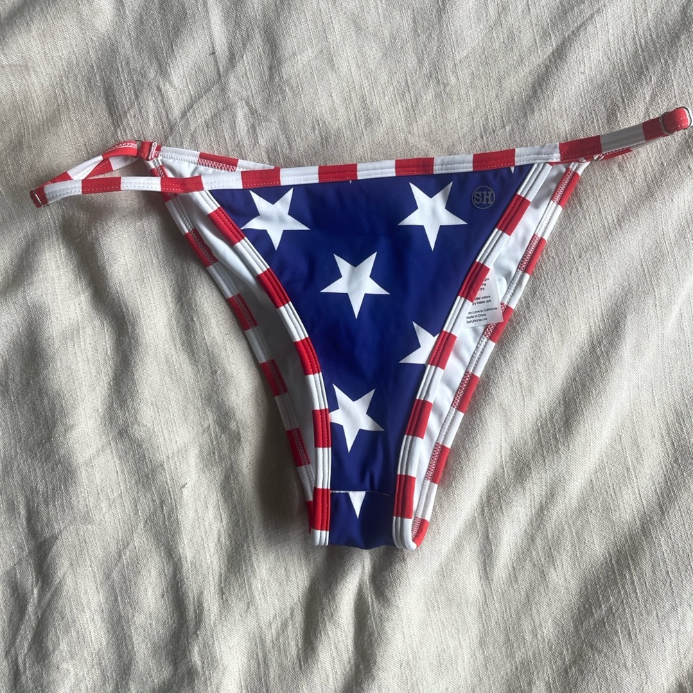 Red, White, and Blue Star Bikini Bottom